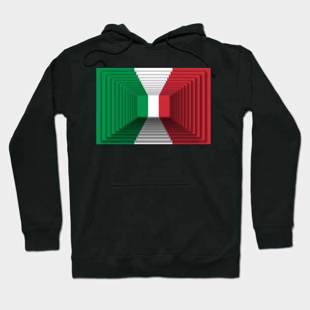 Italian flag 3d 3 Hoodie by NYWA-ART-PROJECT